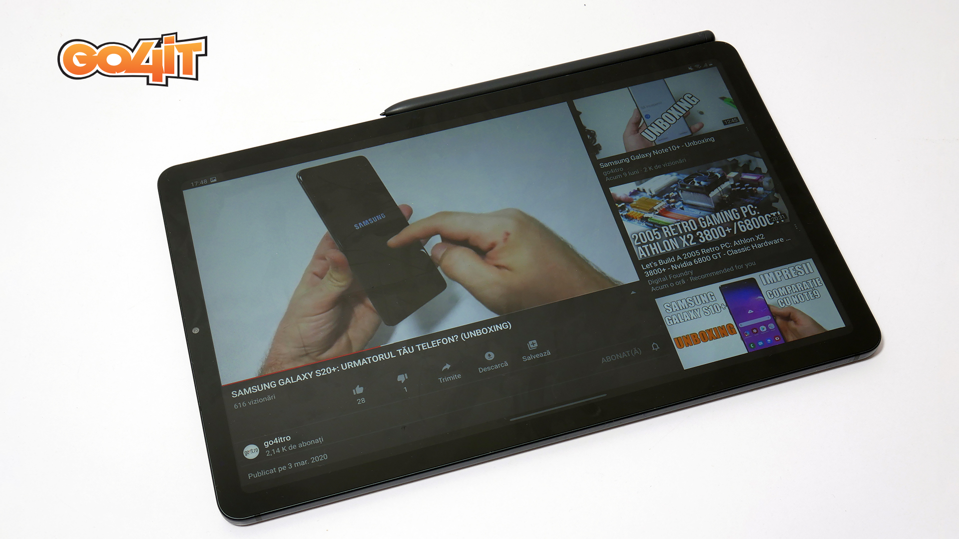Galaxy Tab S6 Lite video