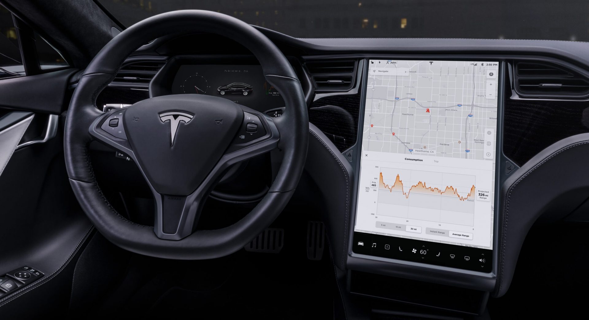 Tesla model s touchscreen