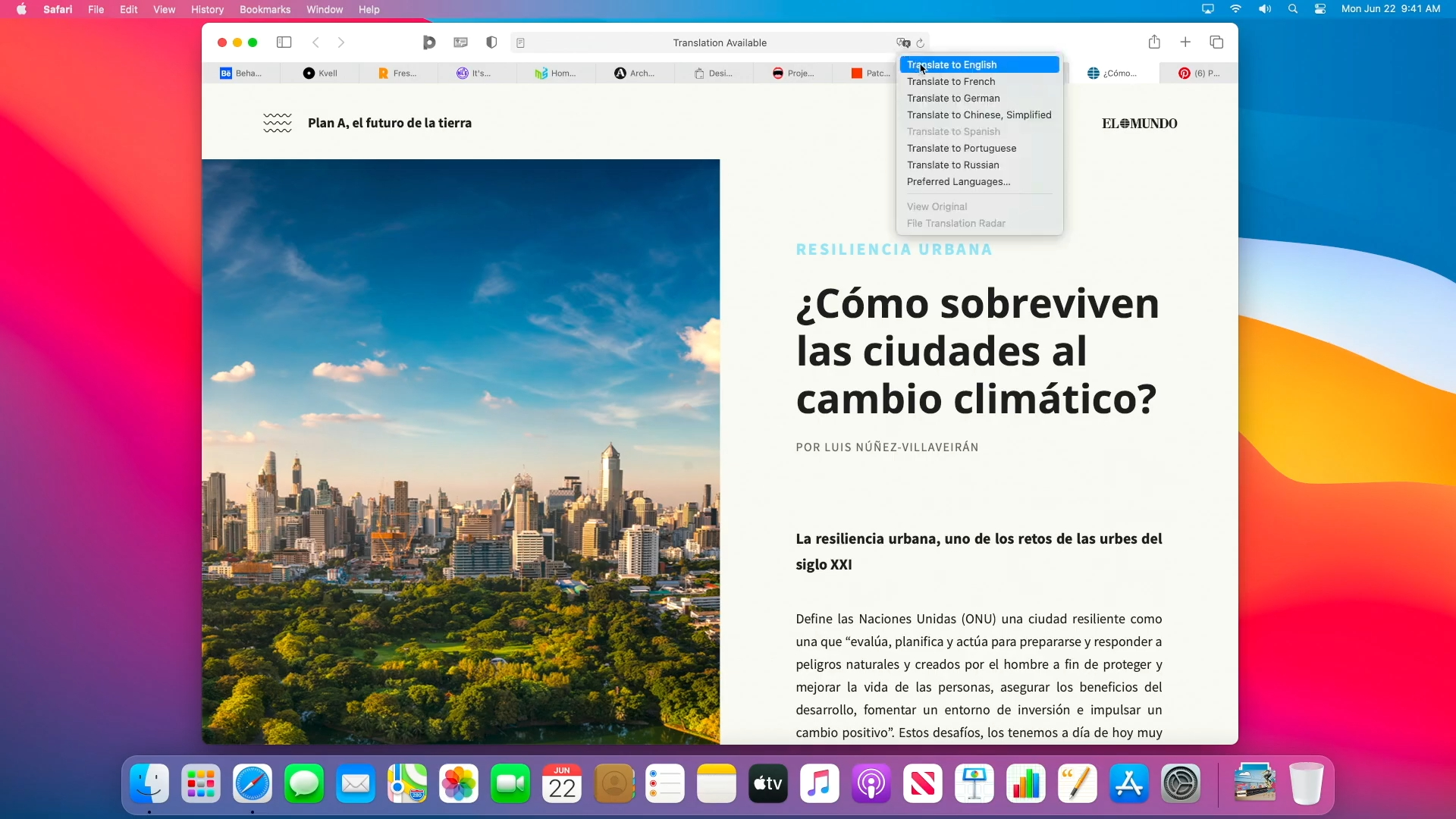 translate safari