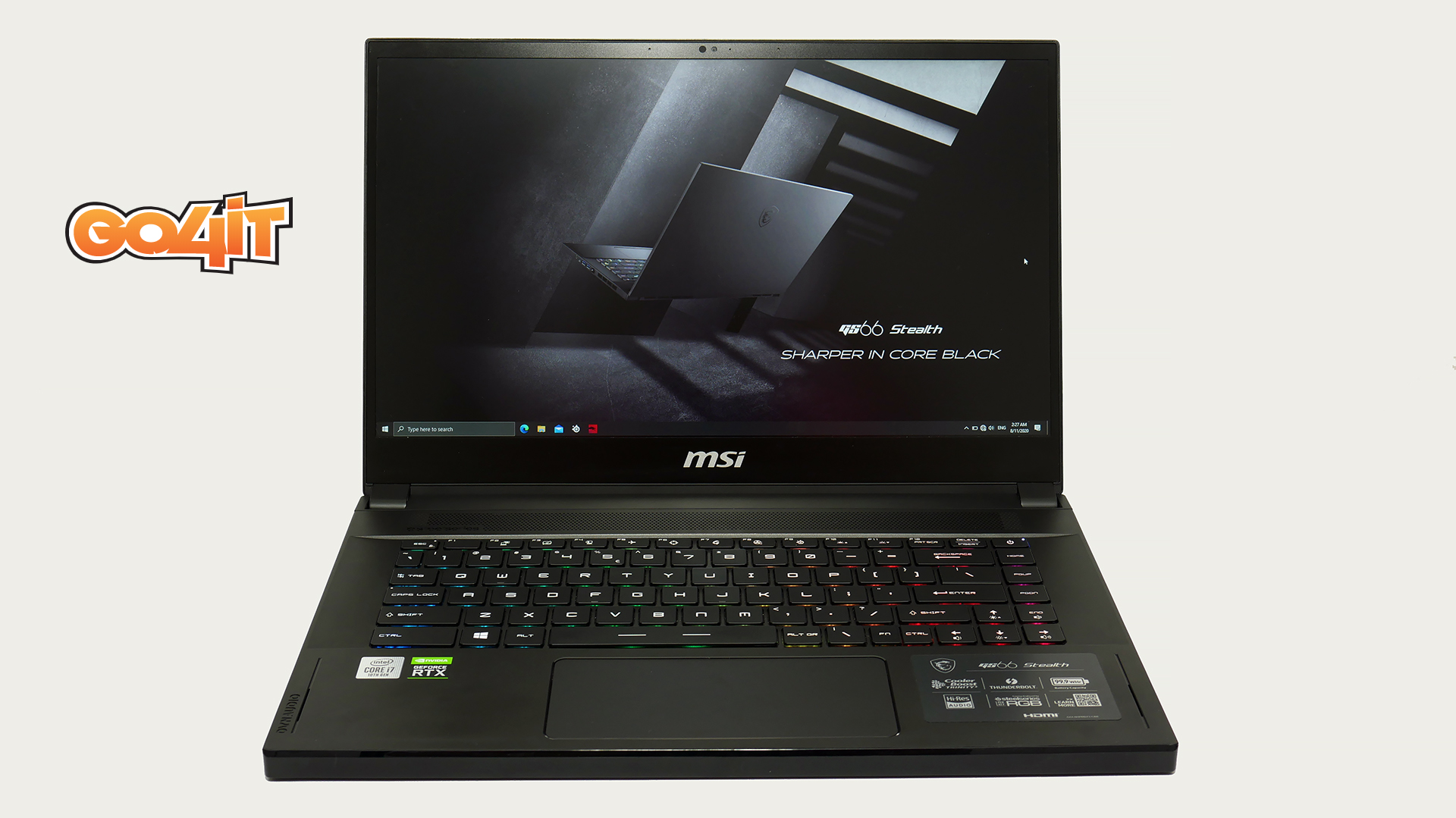 MSI GS66 Stealth front