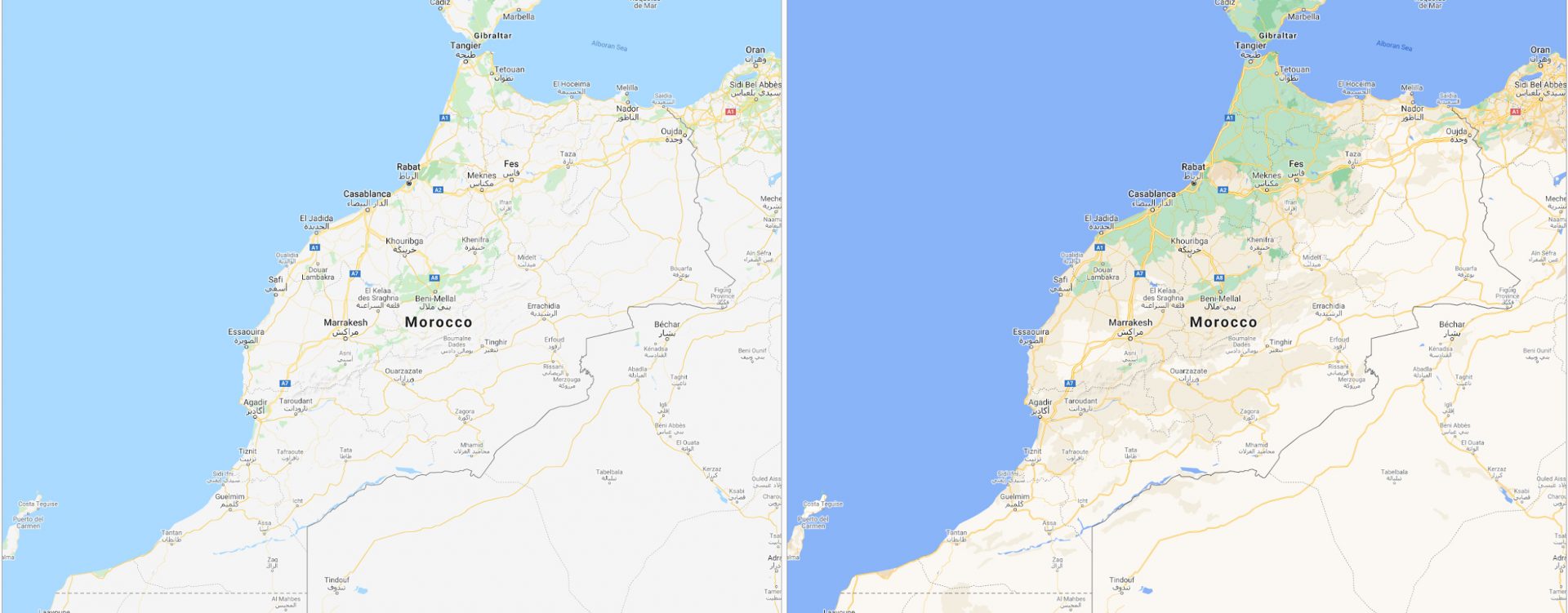 Google actualizează hărțile Google Maps cu o nouă grafică