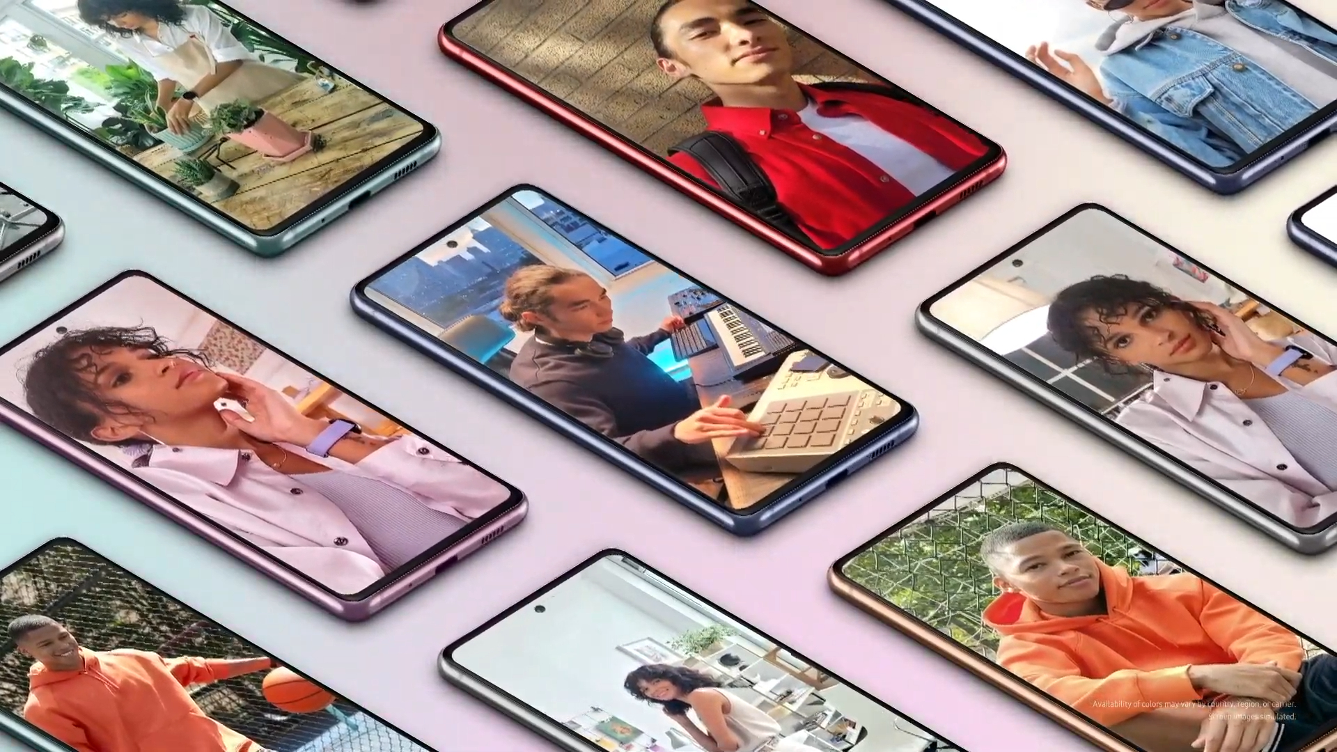 Galaxy s20 FE colors screen 2
