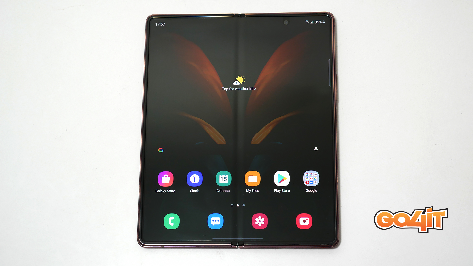 Samsung Galaxy Z Fold2 screen on