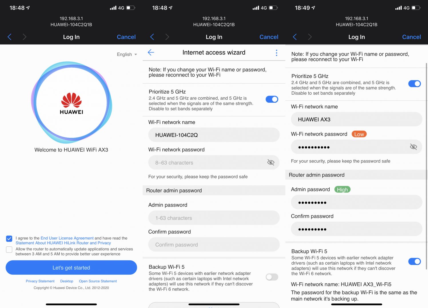 huawei ax3 config