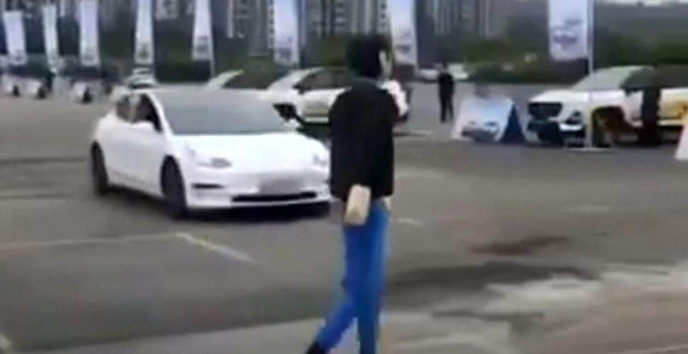 Cum reacționează o mașină Tesla când în față îi apare o căprioară