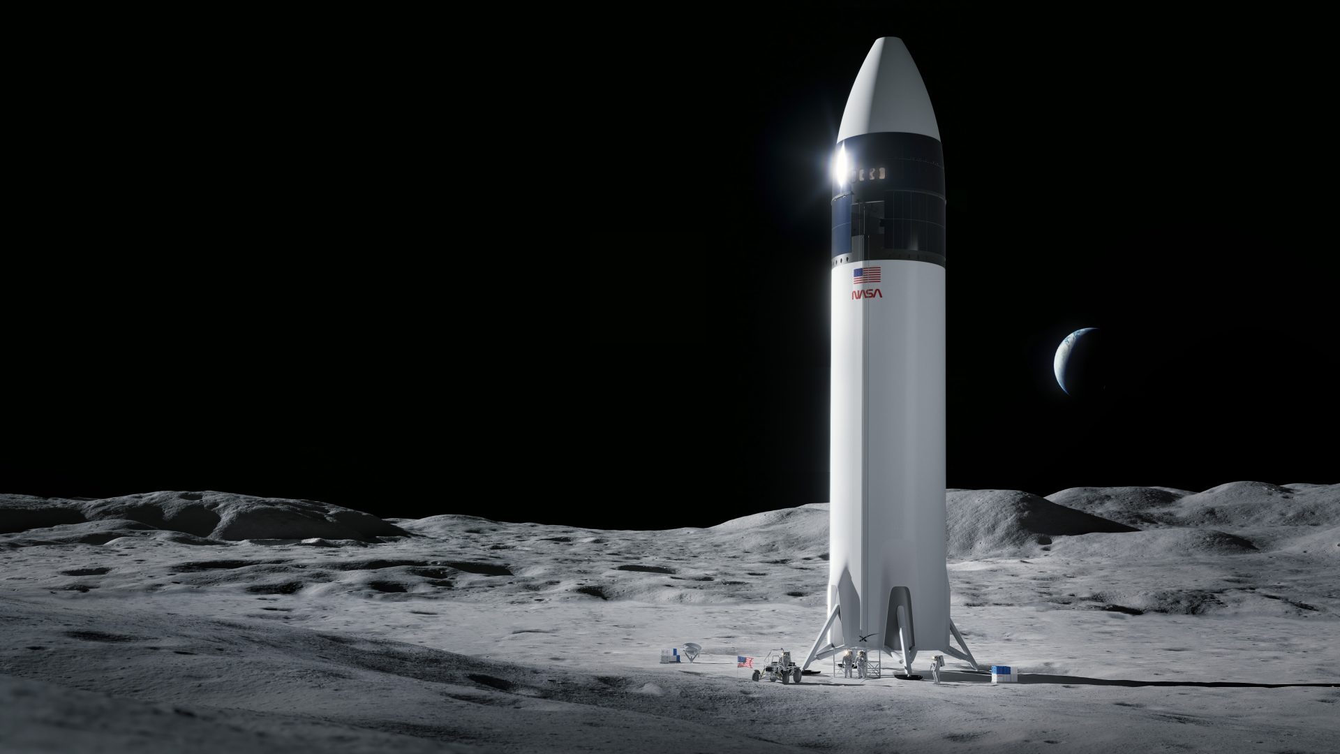 SpaceX a câștigat un contract NASA pentru a trimite oameni pe Lună