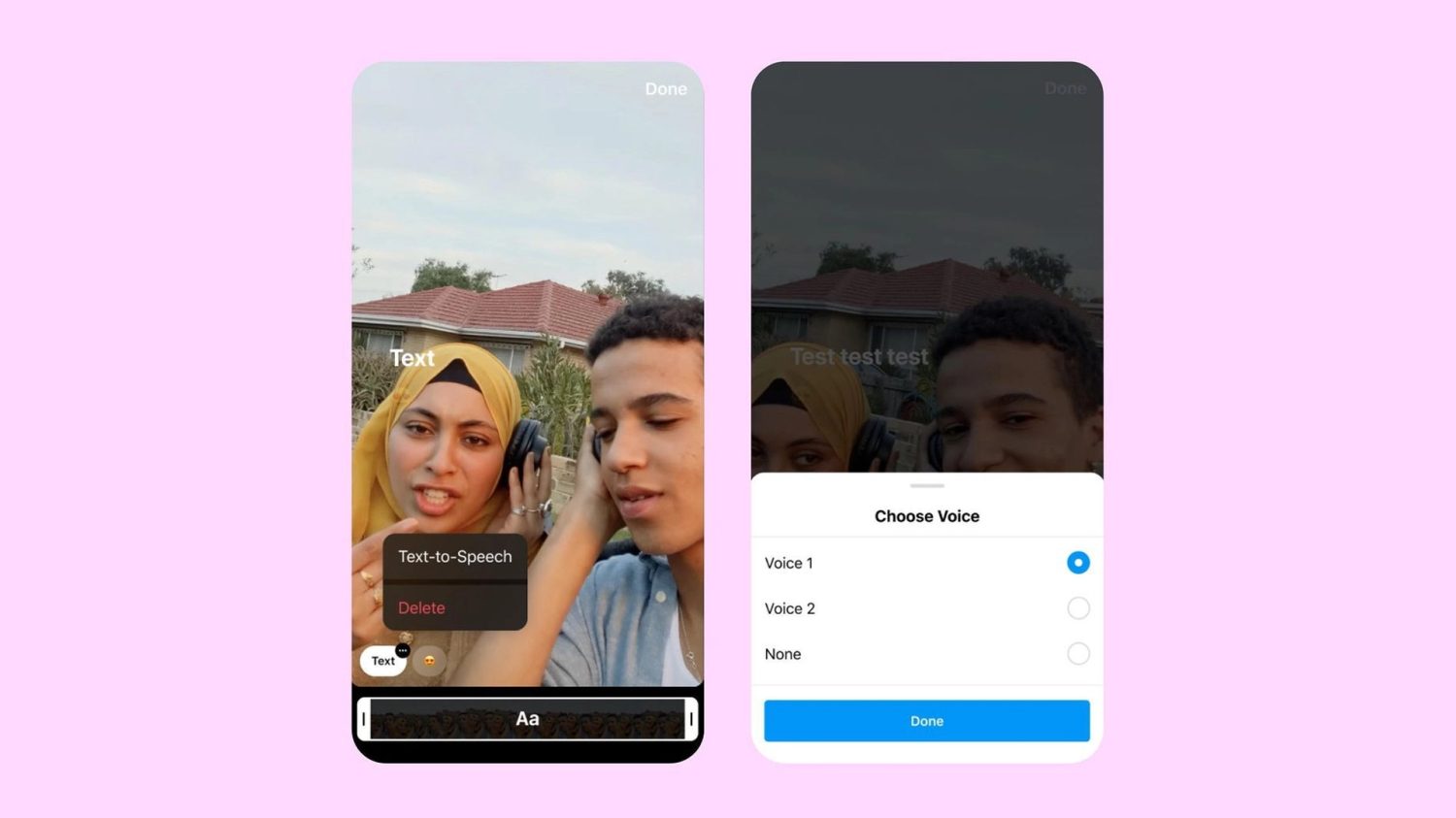 Instagram sintetizator vocal