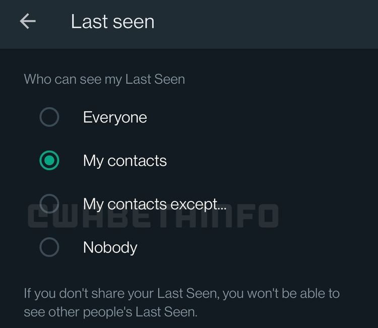 WhatsApp last seen