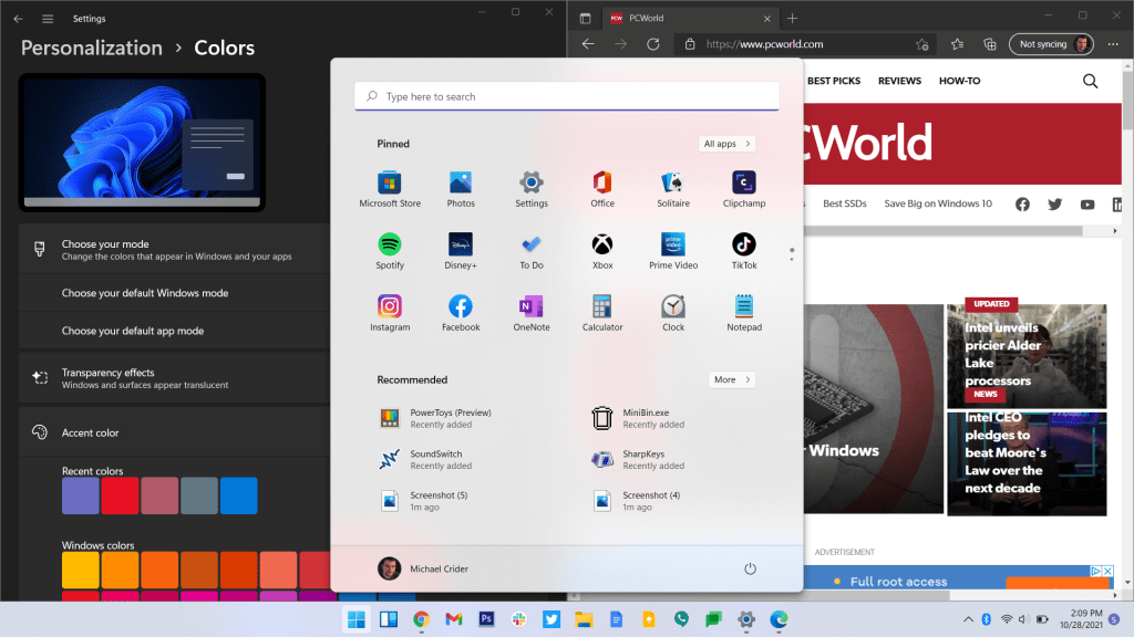 Windows 11 Start Menu