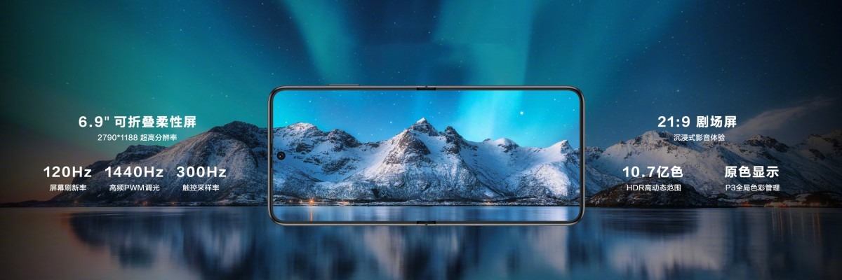 Huawei P50 Pocket screen