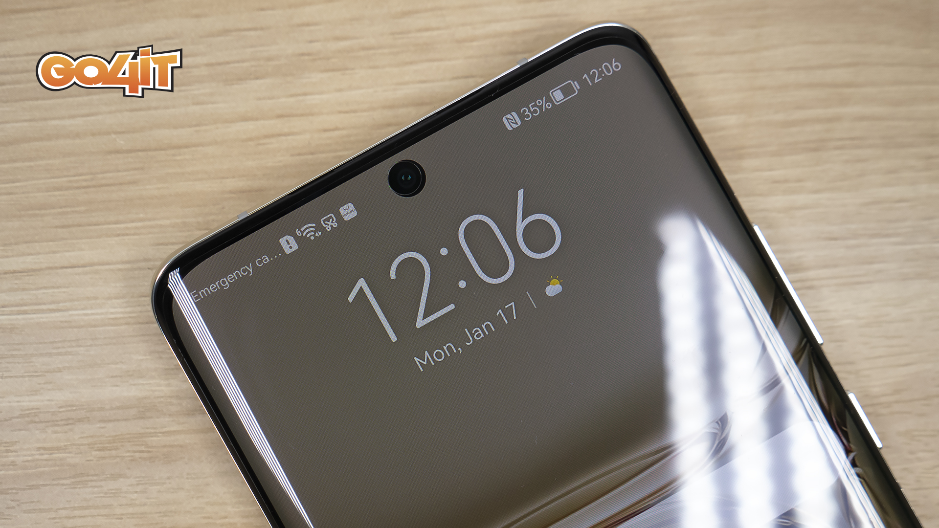 Huawei P50 Pro screen top