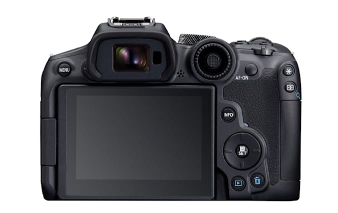 canon EOS R7 back