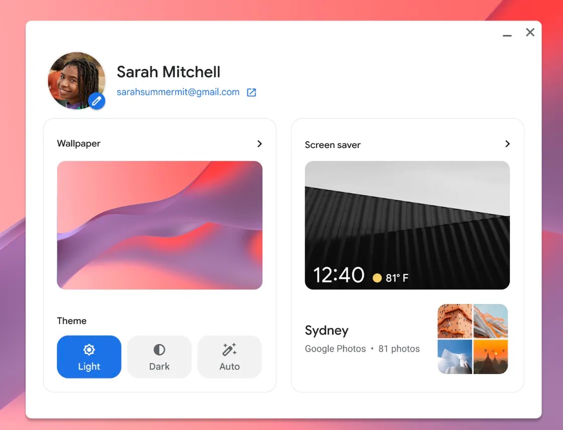 chromeos dark mode