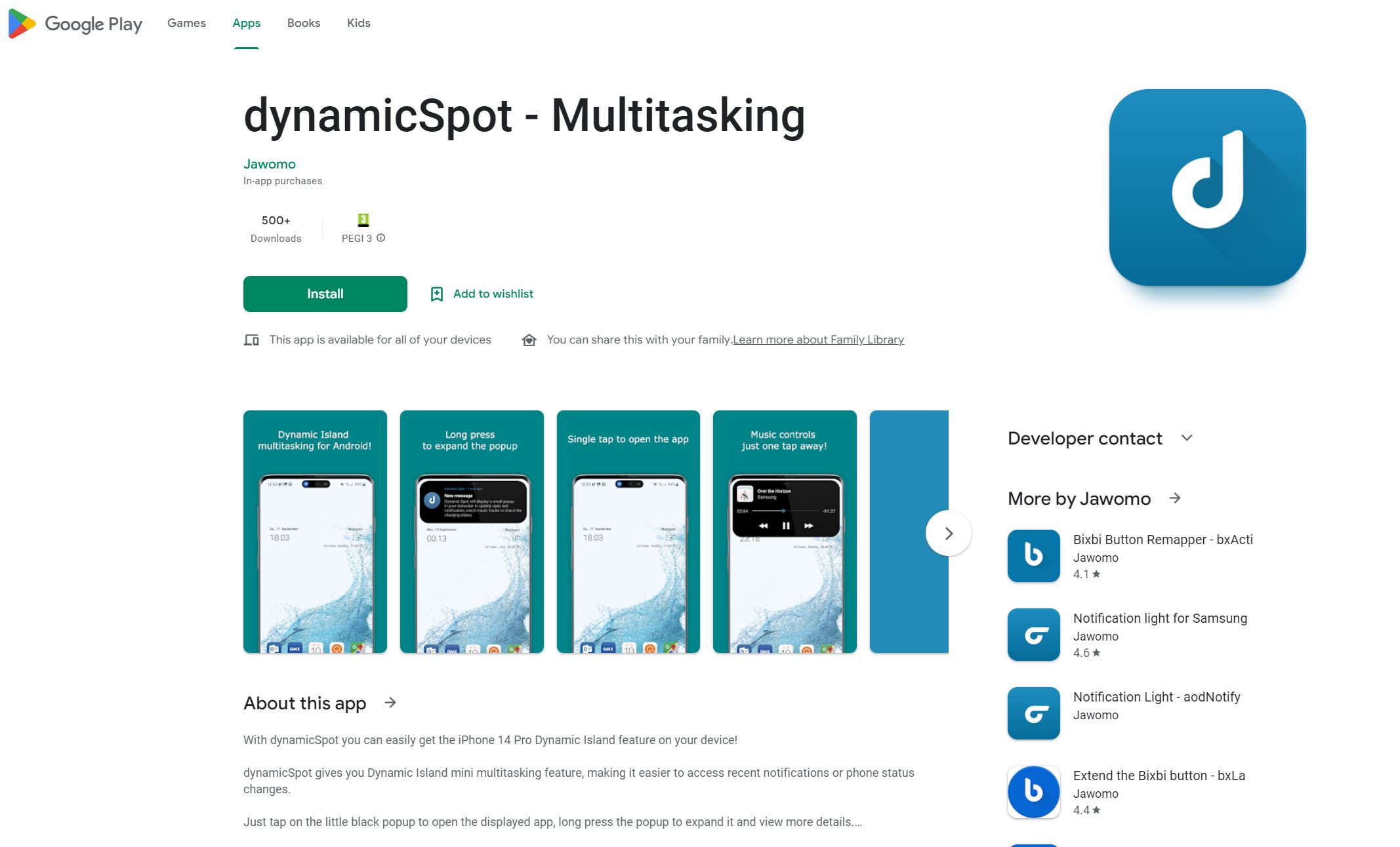 dynamicspot play store