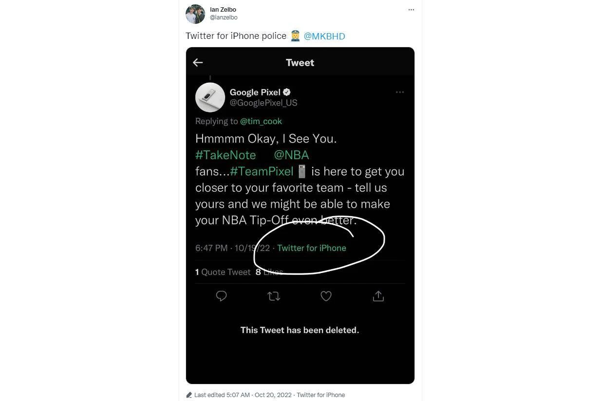 pixel twitter iphone