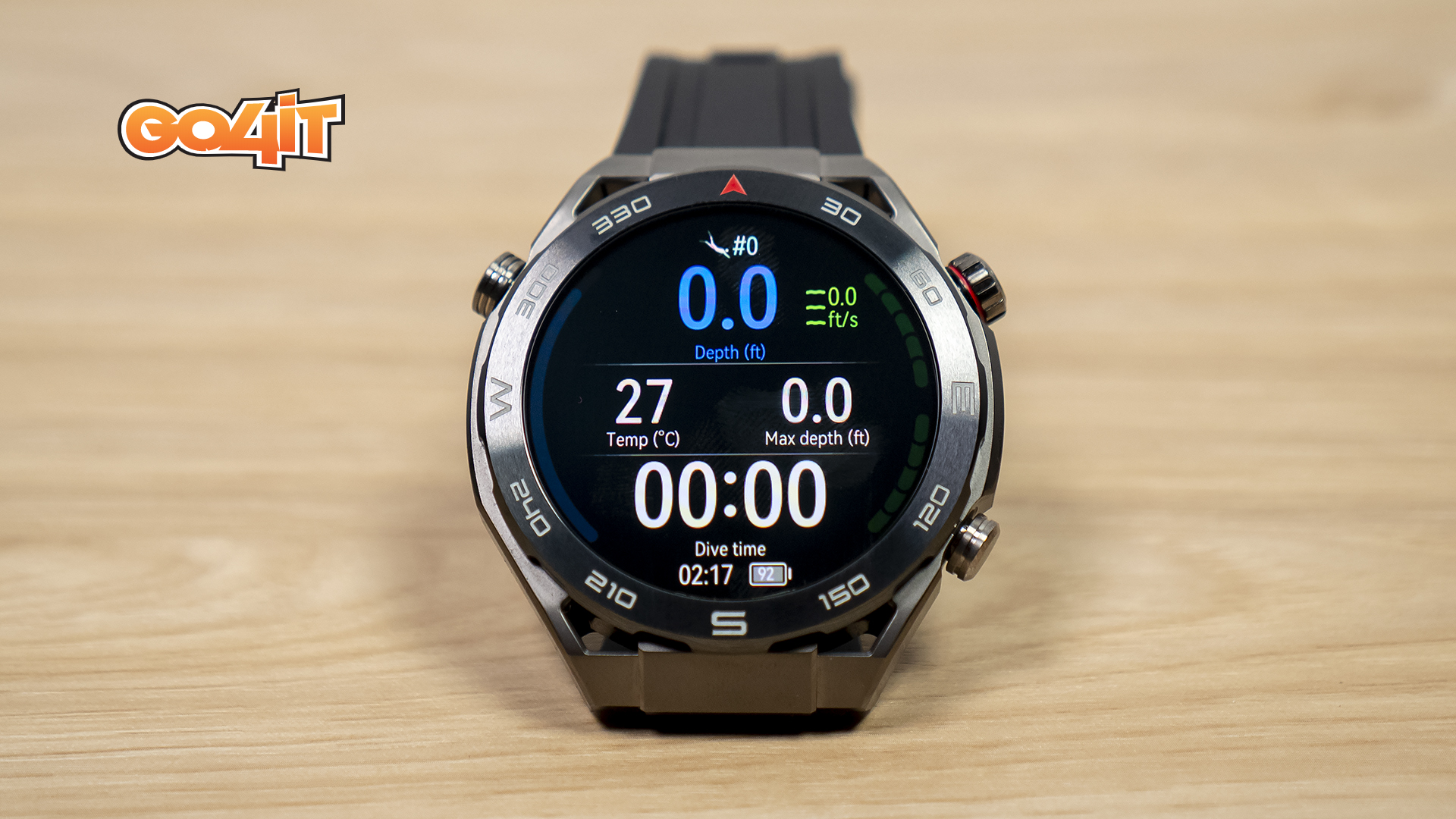 Huawei Watch Ultimate diving