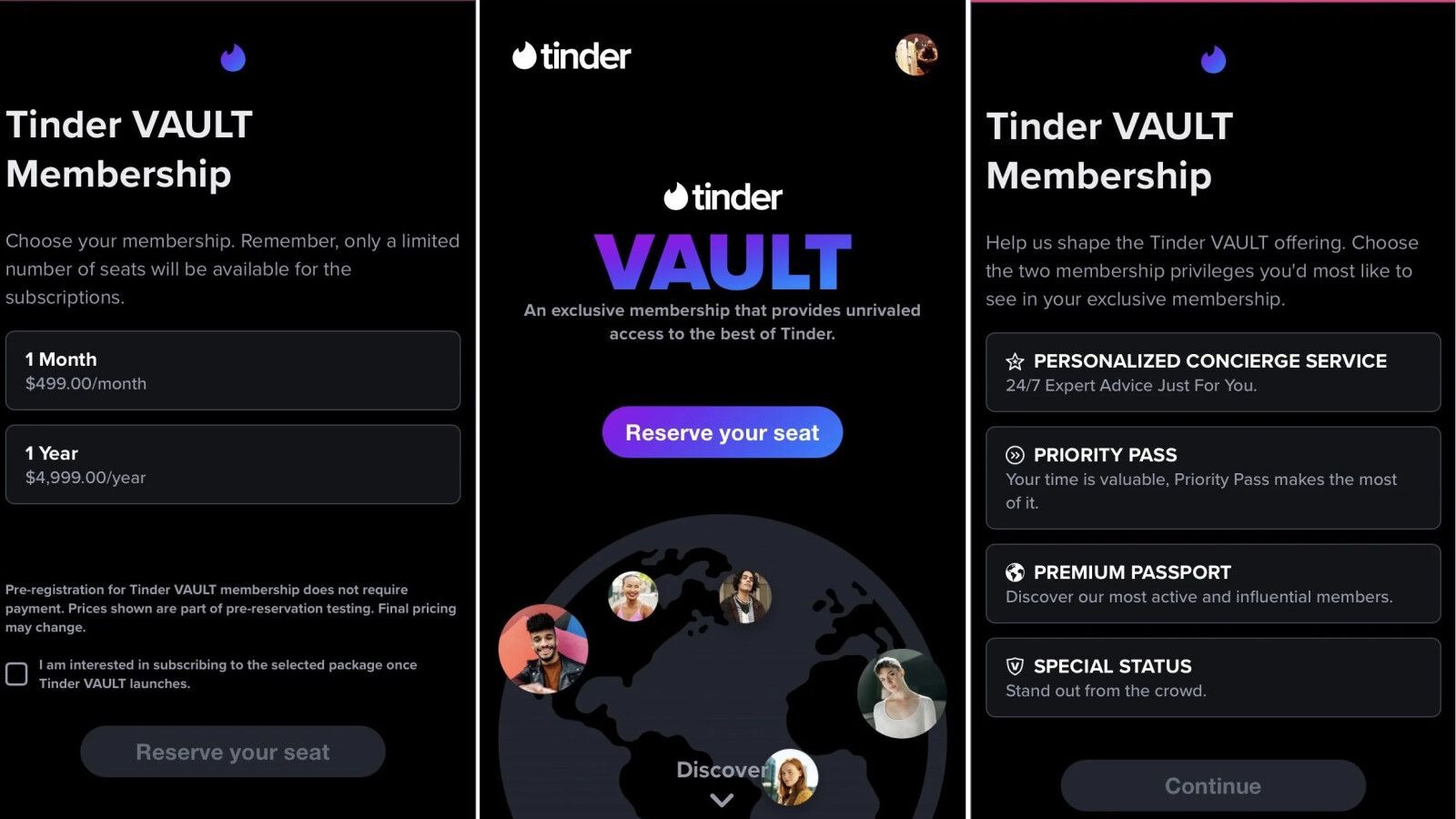 Tinder Vault