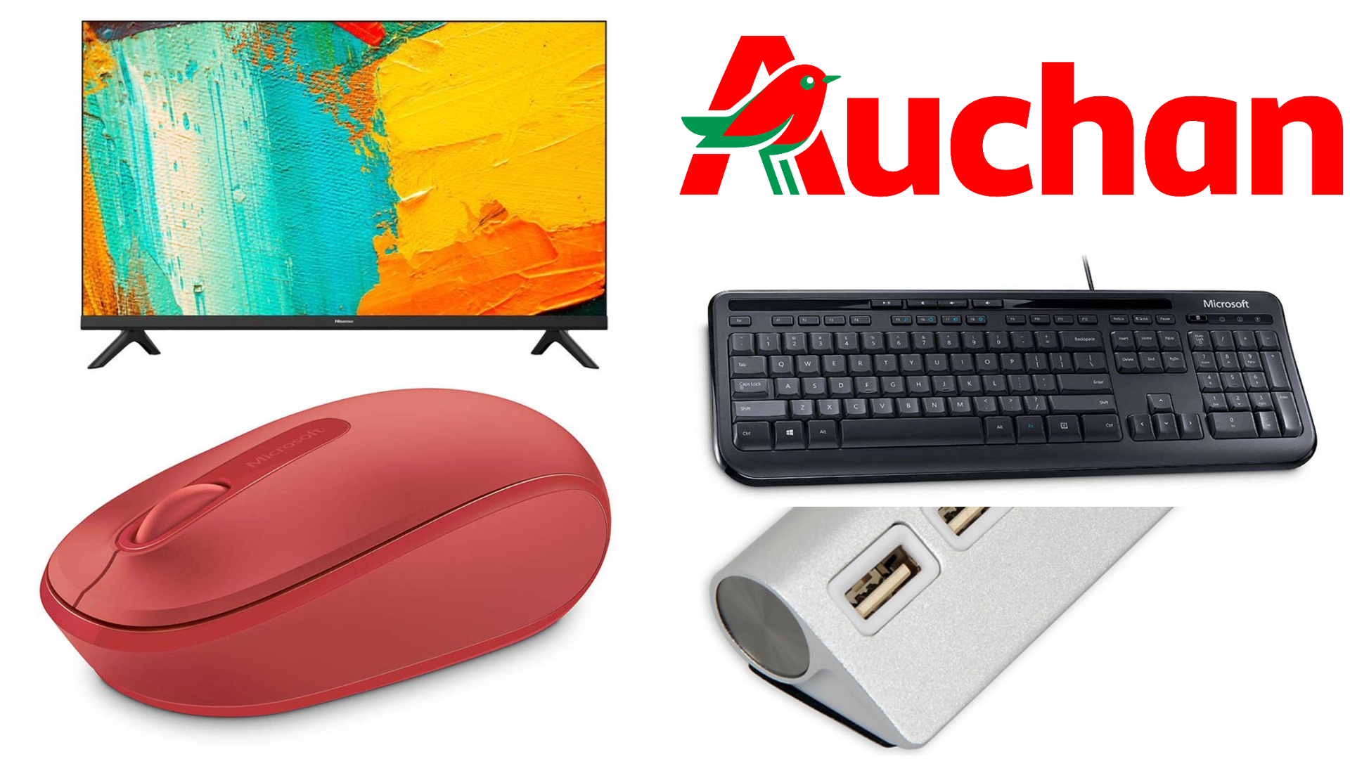 Promoții la Auchan Electronice pentru casă, birou și auto cu preț bun