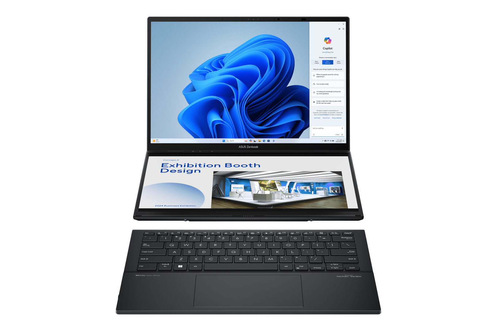 ASUS Zenbook DUO, primul laptop cu două ecrane OLED de 14”, disponibil și în România