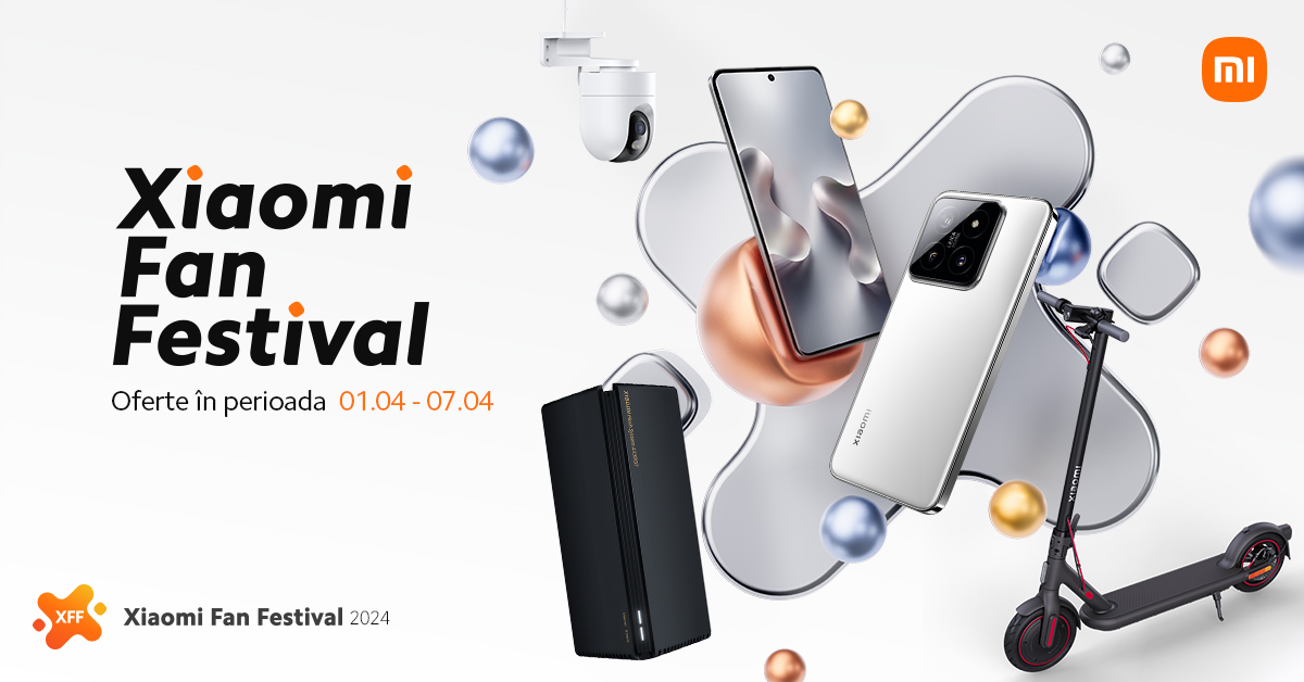 Xiaomi a dat startul evenimentului Fan Festival 2024: reduceri la smartphone-uri, routere și dispozitive smart
