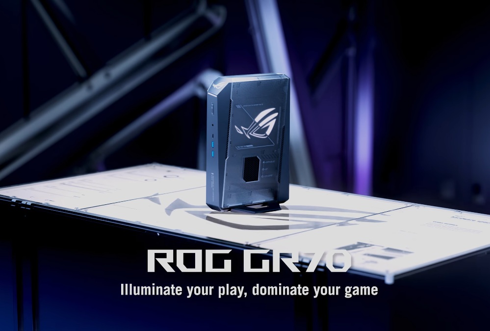 Mini PC-ul de gaming ROG GR70 de la Asus.