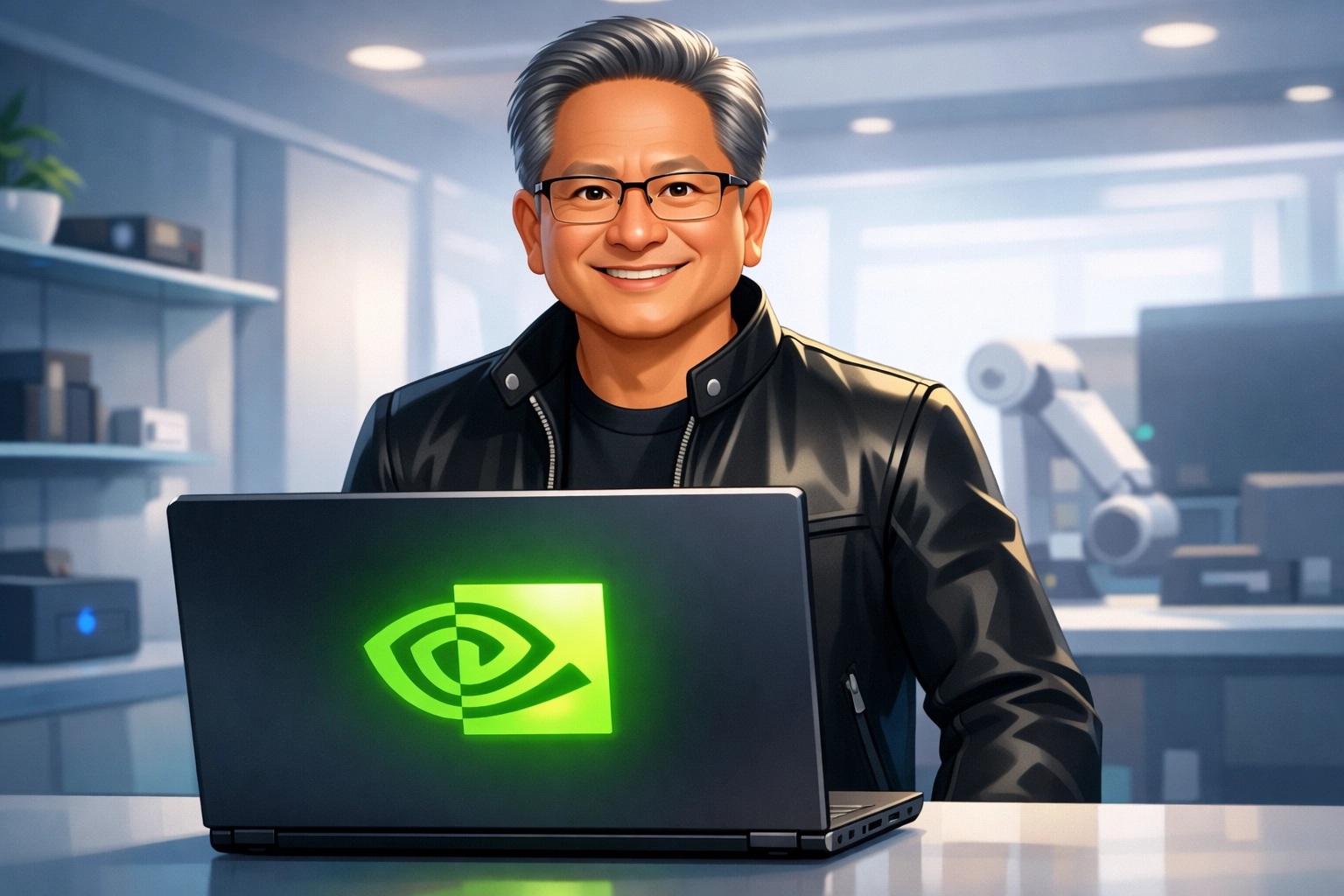 Jensen huang nvidia laptop - Presa360