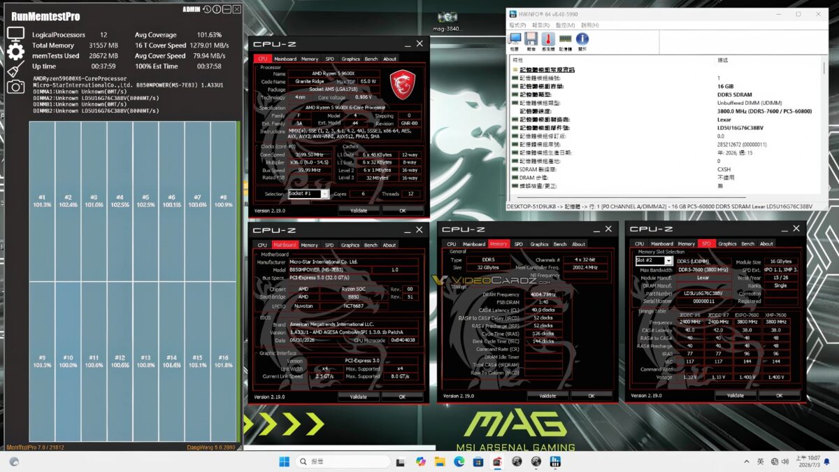 lexar cxmt msi