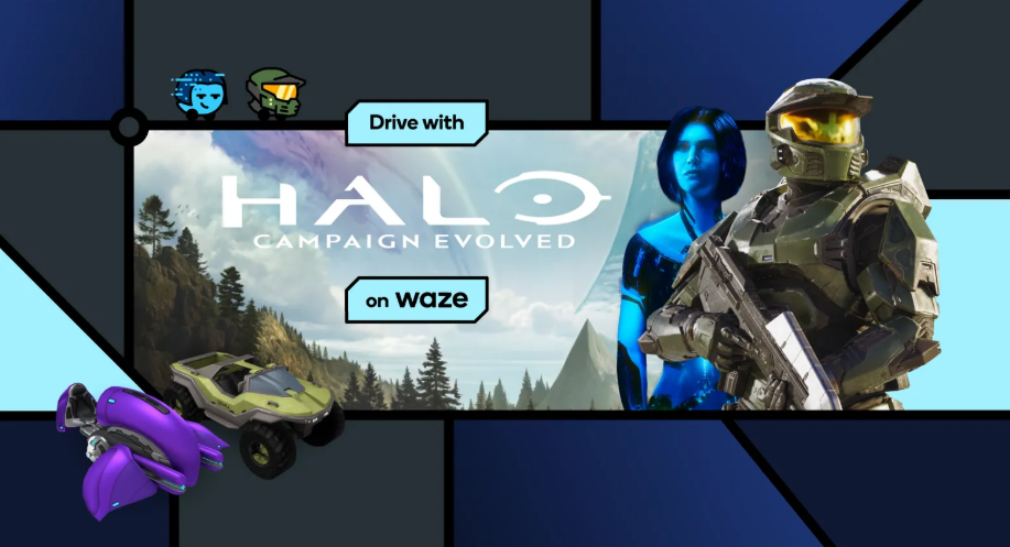 Waze îl readuce pe Master Chief la volan. Cortana apare pentru prima dată ca ghid vocal în aplicație