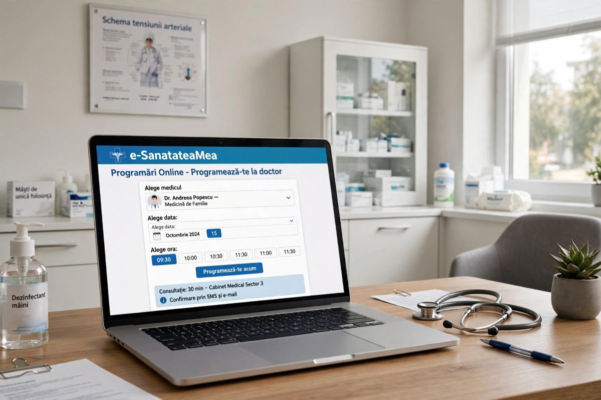 e‑SănătateaMea: Noul sistem național de programare la medic, din octombrie
