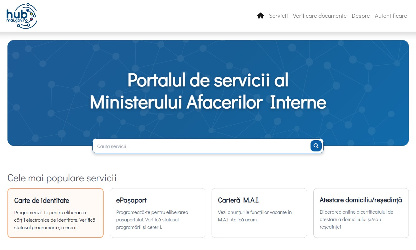 MAI investește până la 48,2 mil. lei în tehnologii necesare pentru noul HUB de servicii