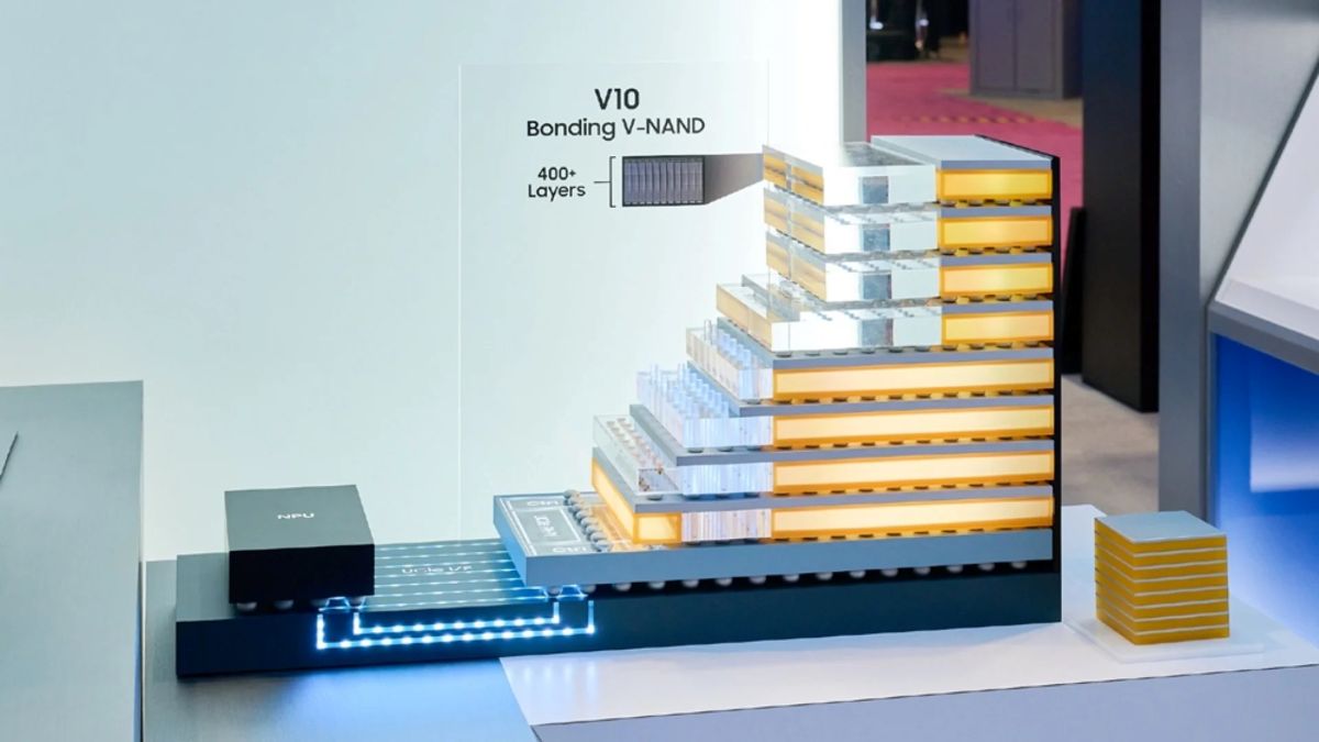 Samsung a prezentat V10 BV-NAND, primul cip de stocare cu peste 400 de straturi destinat centrelor de date AI