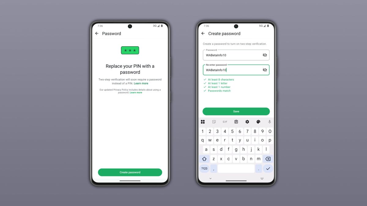 WhatsApp înlocuiește PIN-ul pentru verificarea în doi pași cu o parolă