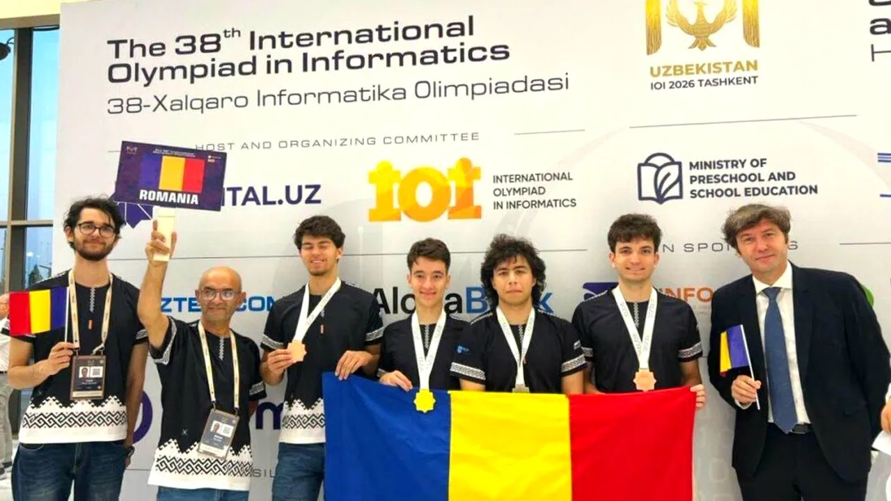 România continuă serie performanțelor la Olimpiada Internațională de Informatică: patru elevi au adus medalii