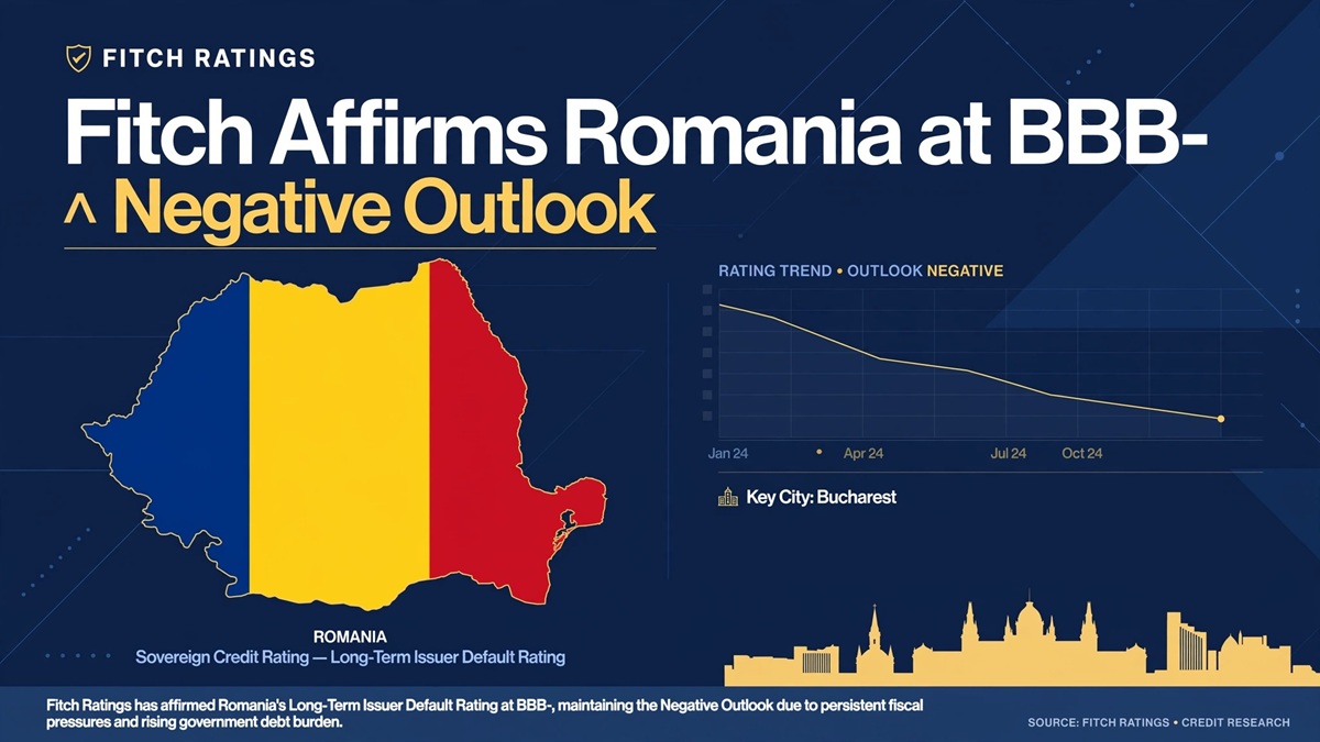 România: Fitch Ratings menține ratingul suveran la „BBB-”
