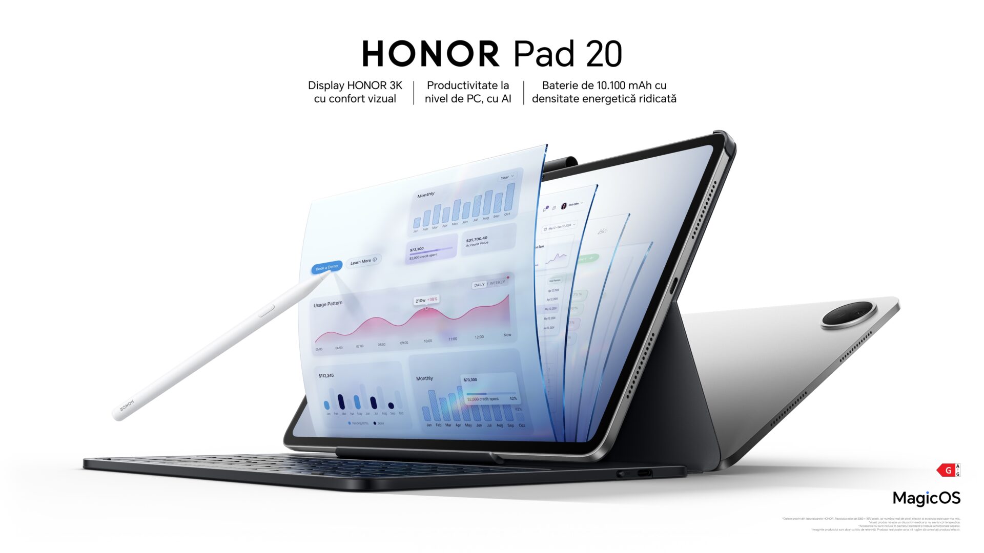 Honor a lansat noua tabletă Honor Pad 20. Cât costă în România