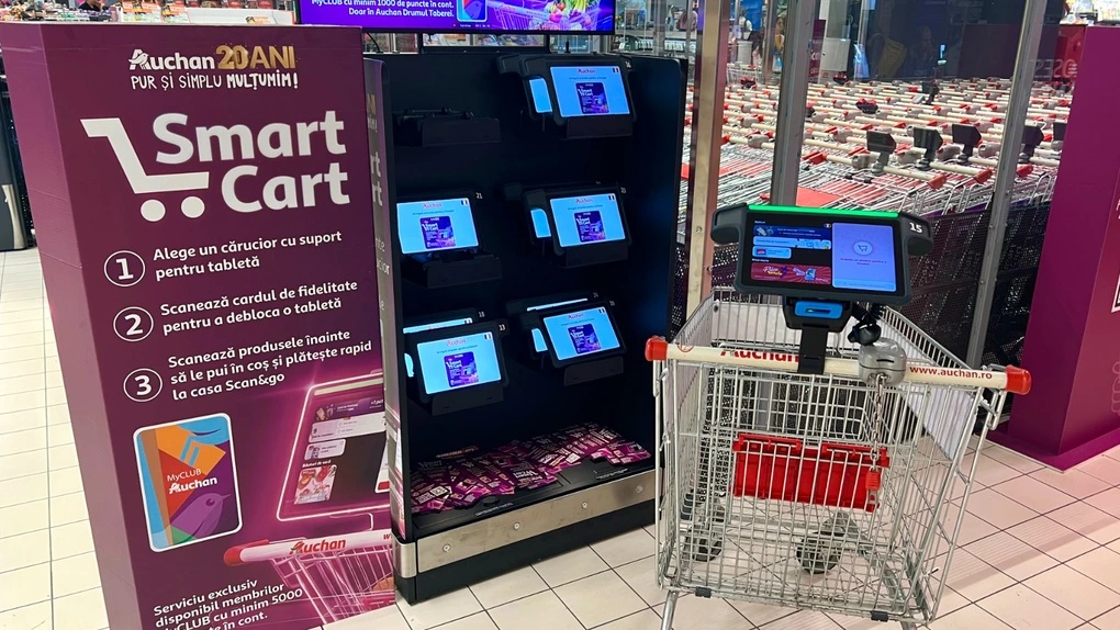 Cărucioare inteligente la un mare retailer din România: sistemul Smart Cart este testat în Drumul Taberei
