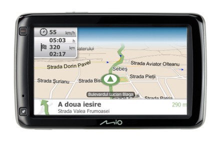 Mio Moov S600 - ecran de 5" pentru a doua generaţie a interfeţei Spirit