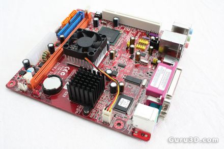 Placa de baza ECS cu Intel Atom 330 dual core