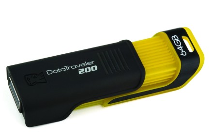Kingston DataTraveler 200 de 64 GB cu carcasă culisantă Kingston DataTraveler 200 de 64 GB cu carcasă culisantă