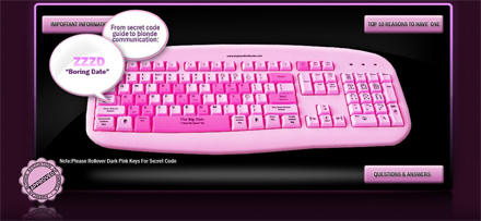 Tastatura pentru blonde
