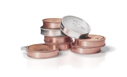 Moneda USB cu 4 GB şi 6 GB Moneda USB cu 4 GB şi 6 GB