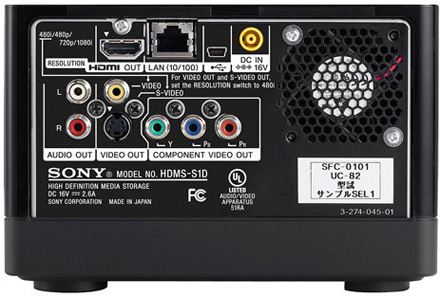 Sony stocare HDMS-S1D