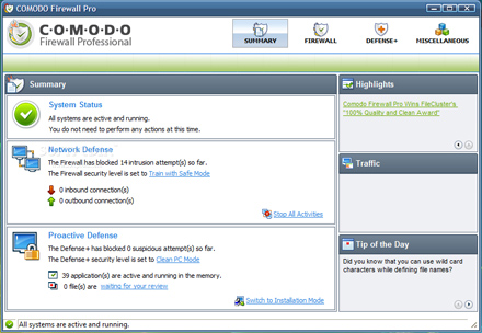 Comodo Firewall Pro