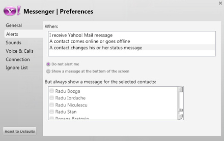 Yahoo Messenger Vista