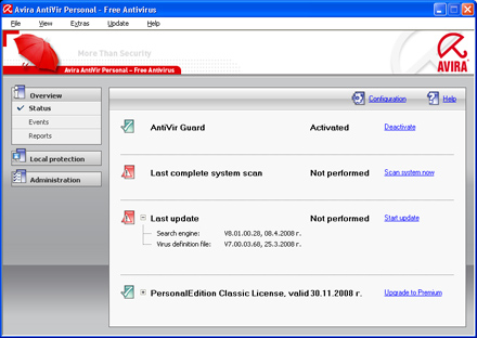 Avira AntiVir Personal
