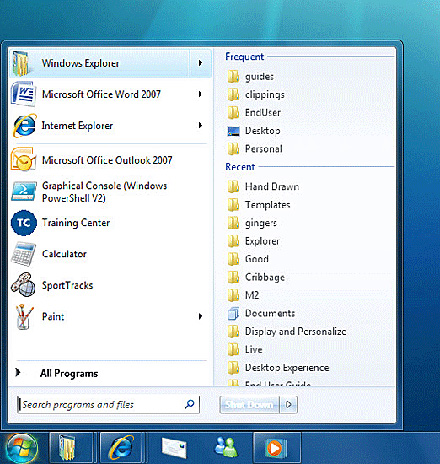 Windows 7 Start Menu