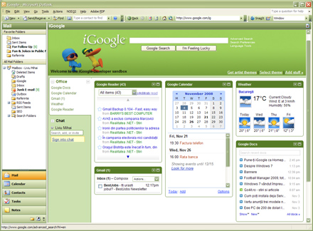 Outlook iGoogle