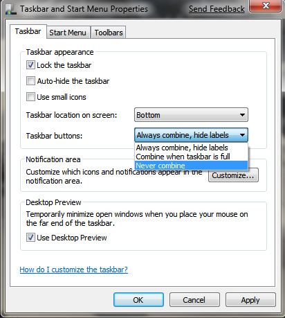 Windows 7 - noul taskbar Windows 7 - noul taskbar