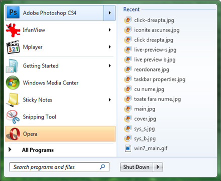 Windows 7 - noul taskbar Windows 7 - noul taskbar