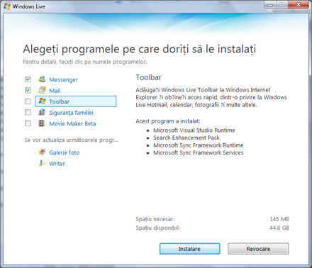 Program de modificat poze: Windows Live Photo Gallery